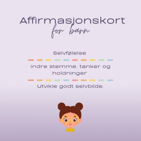 Affirmasjonskort barn